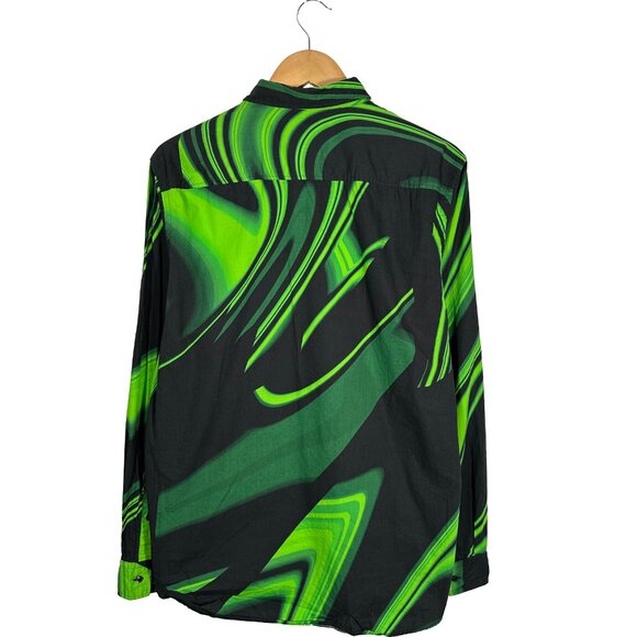 Hugo Boss Emero Cotton Abstract Print Button Down Shirt Size XL - Picture 5 of 8